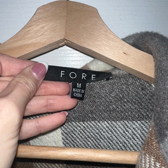 Gray Plaid Shacket - Picture 9 of 11